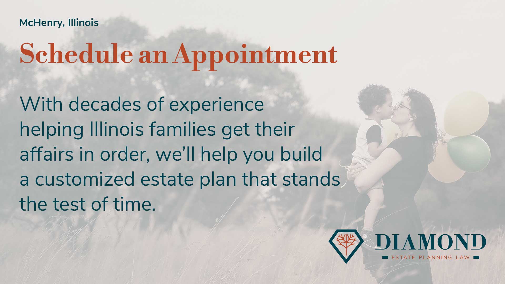 Schedule an appointment diamond estate planning law